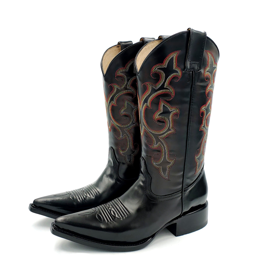 Botas de Cuero Vaquera con Acabado Camaleon LAB main image 1