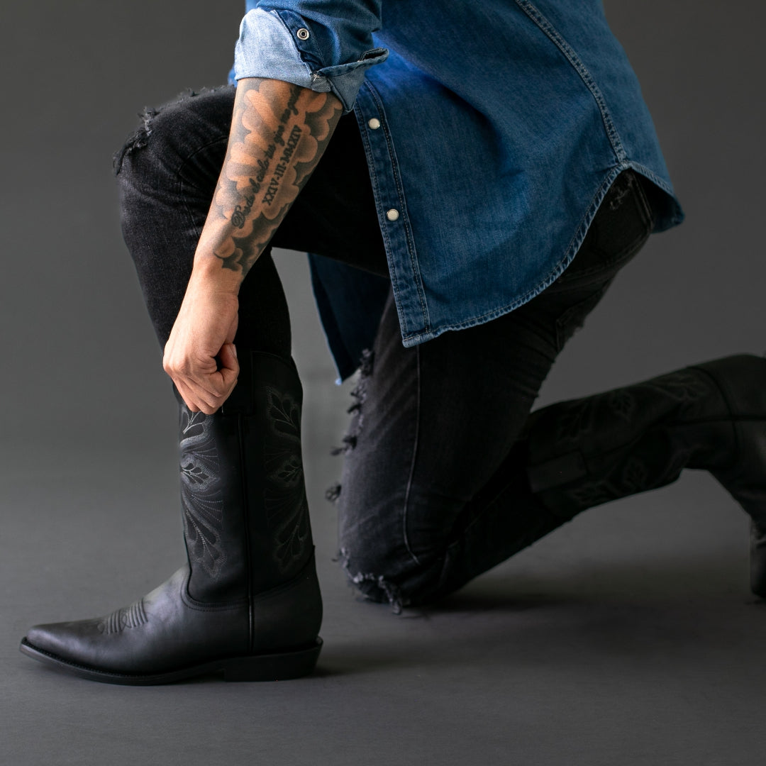 1011 BOTA VAQUERA CRAZY PUNTAL B NEGRO