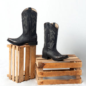 1110 BOTA VAQUERA CRAZY RETRO NEGRO