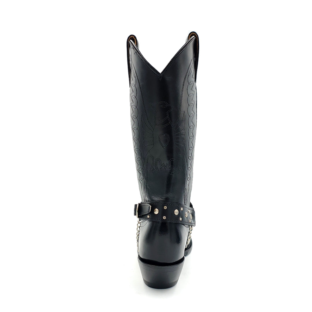 1120 BOTA VAQUERA CAMALEÓN ARNÉS NEGRO