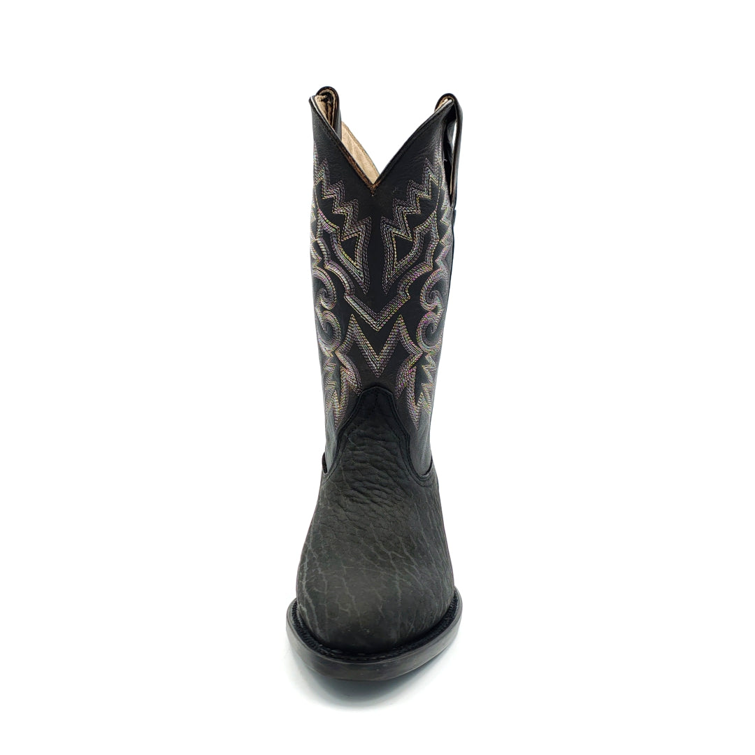 1140 BOTA VAQUERA TORO OVAL NEGRO