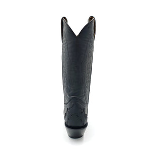 1230 BOTA VAQUERA NEW CRAZY CHIHUAHUA NEGRO