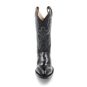 1270 BOTA VAQUERA OVAL ANGUILA NEGRO
