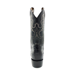 1270 BOTA VAQUERA OVAL ANGUILA NEGRO