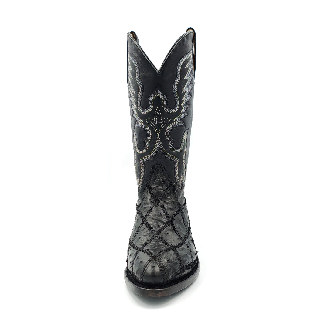 1280 BOTA VAQUERA OVAL R AVES NEGRO