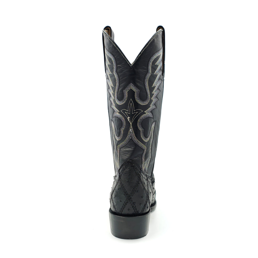 1280 BOTA VAQUERA OVAL R AVES NEGRO