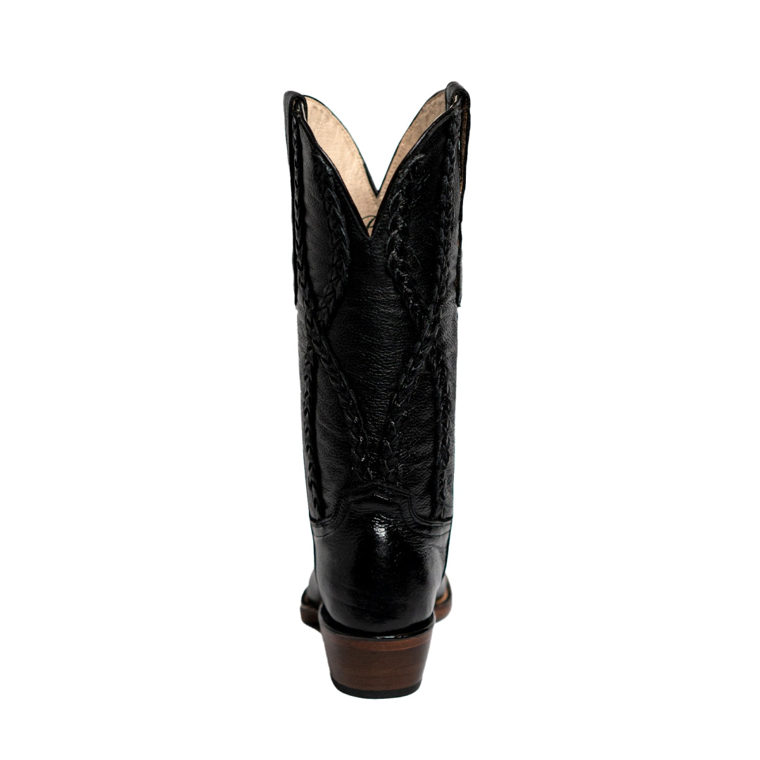 6011 BOTA VAQUERA FLOATER TRENZA NEGRO