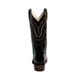 6030 BOTA VAQUERA CAMALEÓN LADY OVAL NEGRO