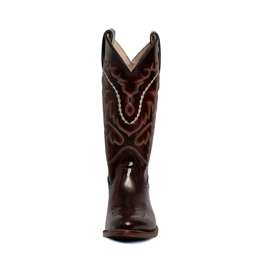 6030 BOTA VAQUERA CAMALEÓN LADY OVAL VINO