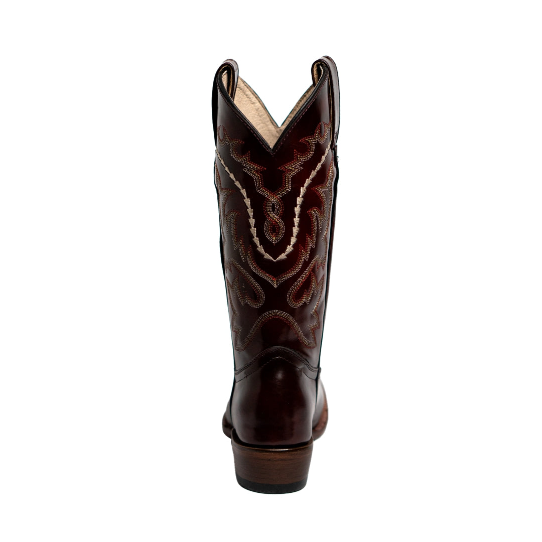 6030 BOTA VAQUERA CAMALEÓN LADY OVAL VINO