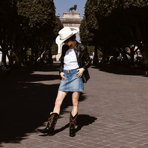 6031 BOTA VAQUERA CAMALEÓN LADY CHIHUAHUA NEGRO