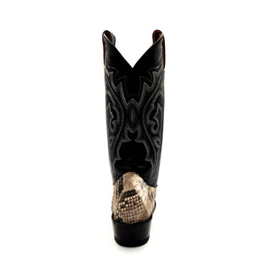 6150 BOTA VAQUERA ROMBOS PYTHON NATURAL