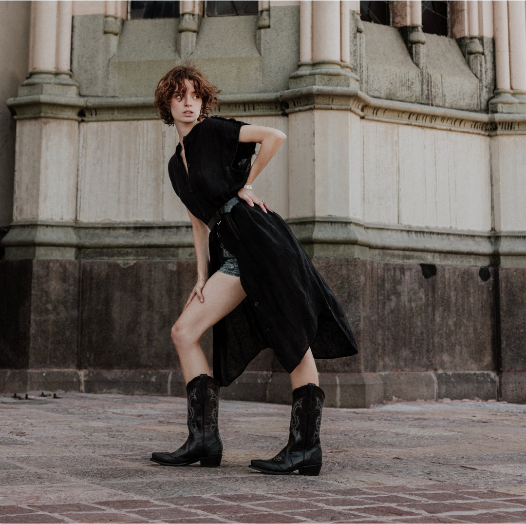 6220 BOTA VAQUERA LR REGINA NEGRO