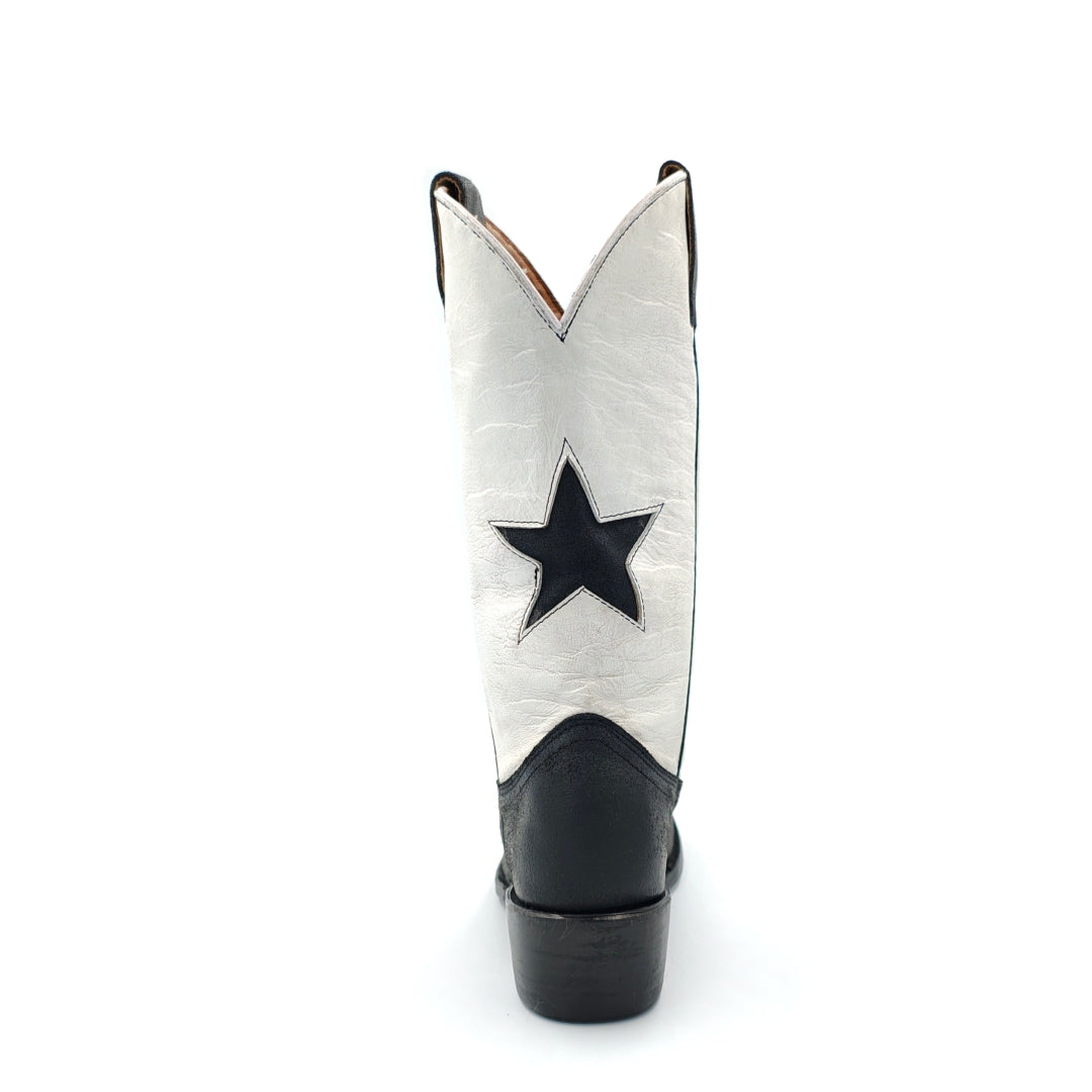 6310 BOTA VAQUERA LADY OV VECCIO NEGRO/BLANCO