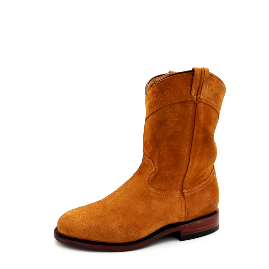 7091 BOTÍN CASUAL LADY ROPER GAMUZA LISA TAN