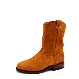 7091 BOTÍN CASUAL LADY ROPER GAMUZA LISA TAN