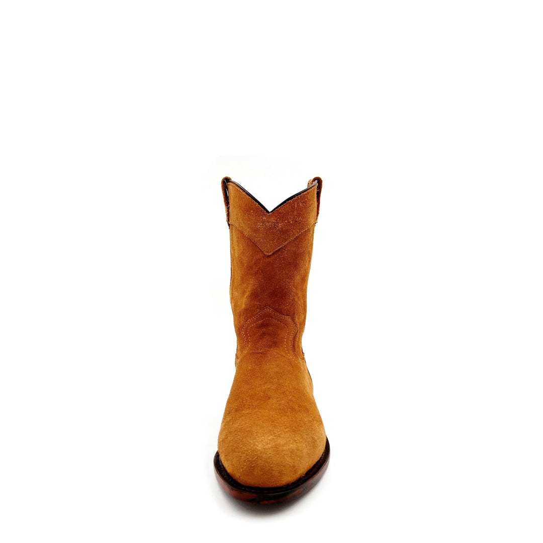 7091 BOTÍN CASUAL LADY ROPER GAMUZA LISA TAN