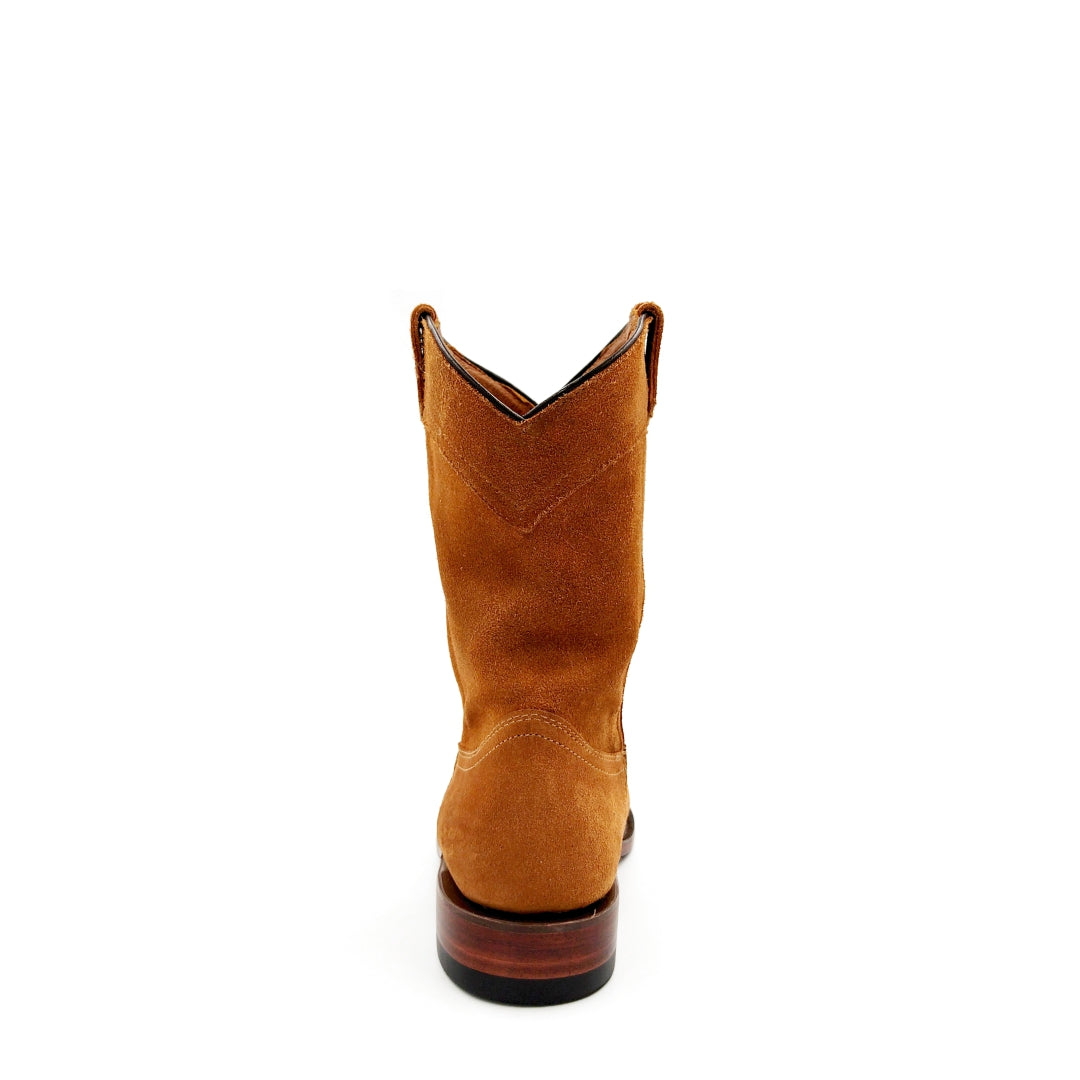 7091 BOTÍN CASUAL LADY ROPER GAMUZA LISA TAN