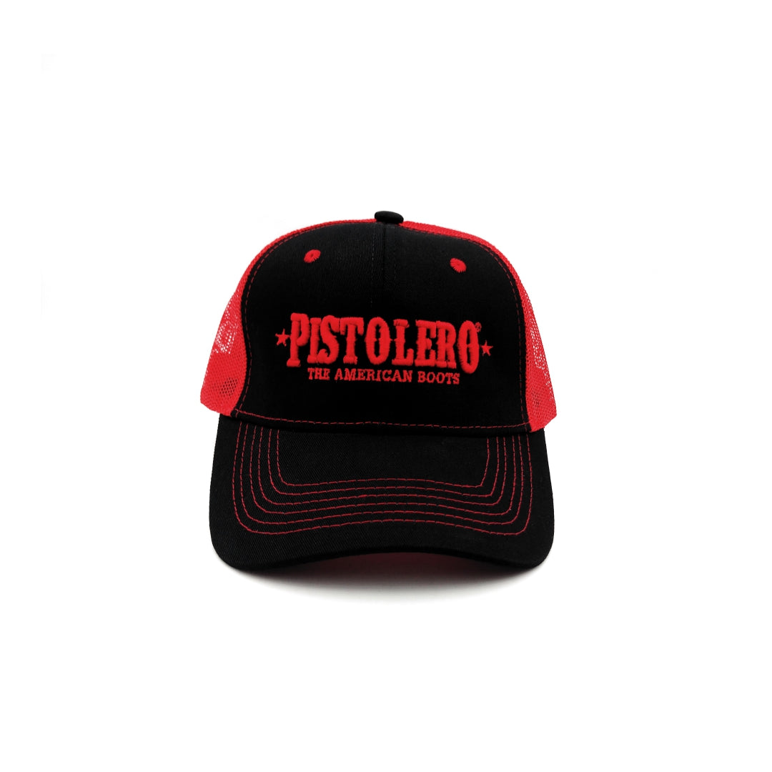 5010 GORRA FELD NEGRO MALLA ROJA